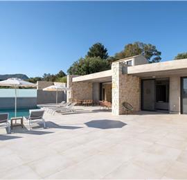 3 bedroom villa with pool & seaview, near Acharavi, sleeps 6